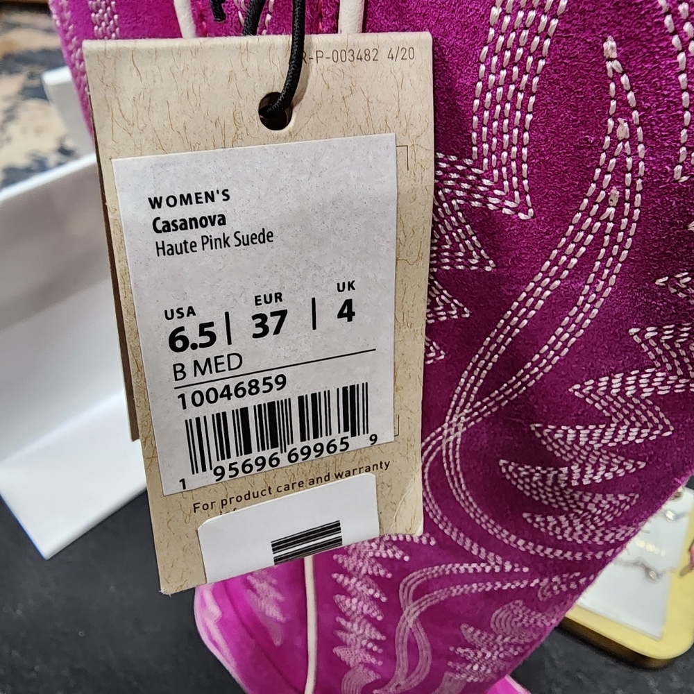 SOLDOUT Elsewhere Ariat - Women's Casanova Haute Pink Suede Boot Size - Picture 11 of 12